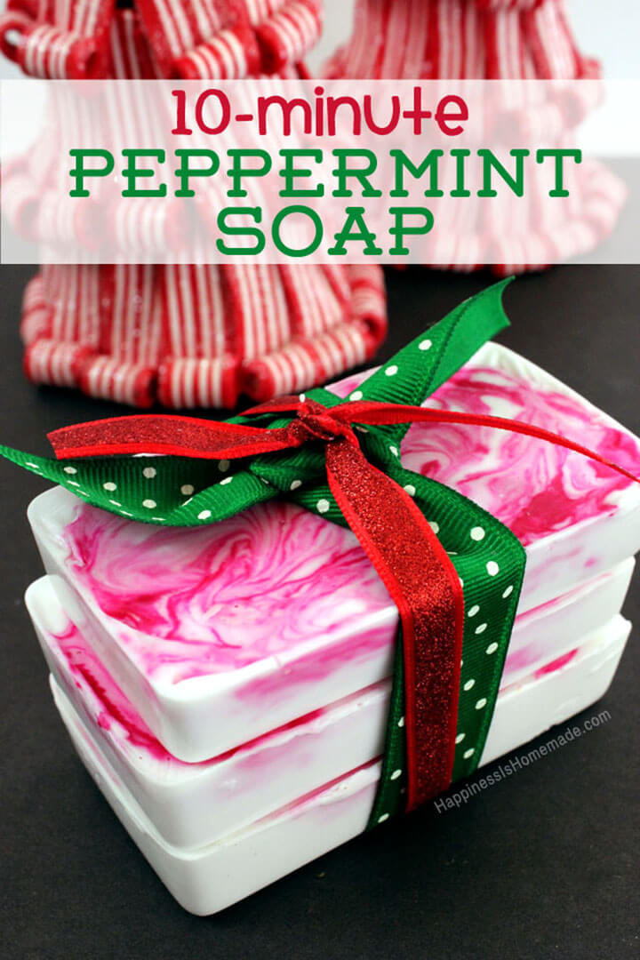 DIY Christmas Gift Idea
 10 Minute DIY Holiday Gift Idea Peppermint Soap