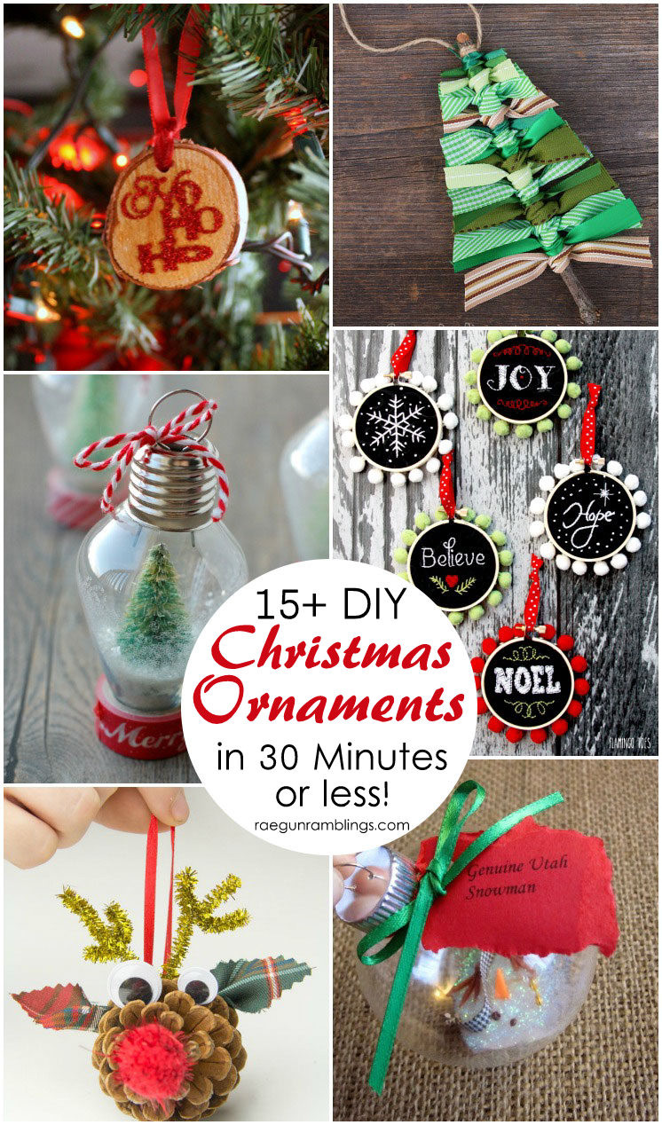 DIY Christmas Ornaments Ideas
 15 DIY Christmas Ornament Tutorials Rae Gun Ramblings