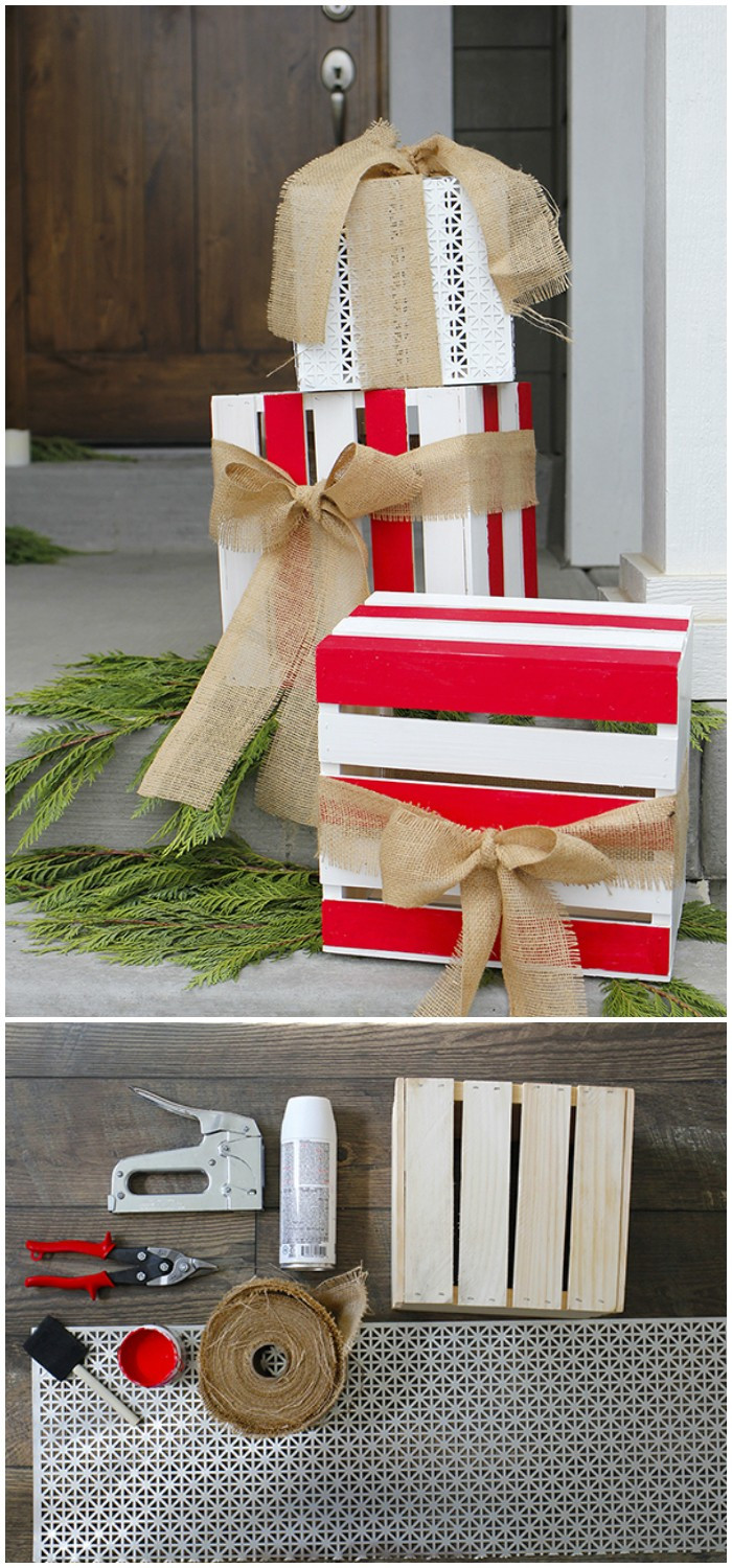 DIY Christmas Outdoor Decorations Ideas
 21 Cheap DIY Outdoor Christmas Decorations • DIY Home Decor