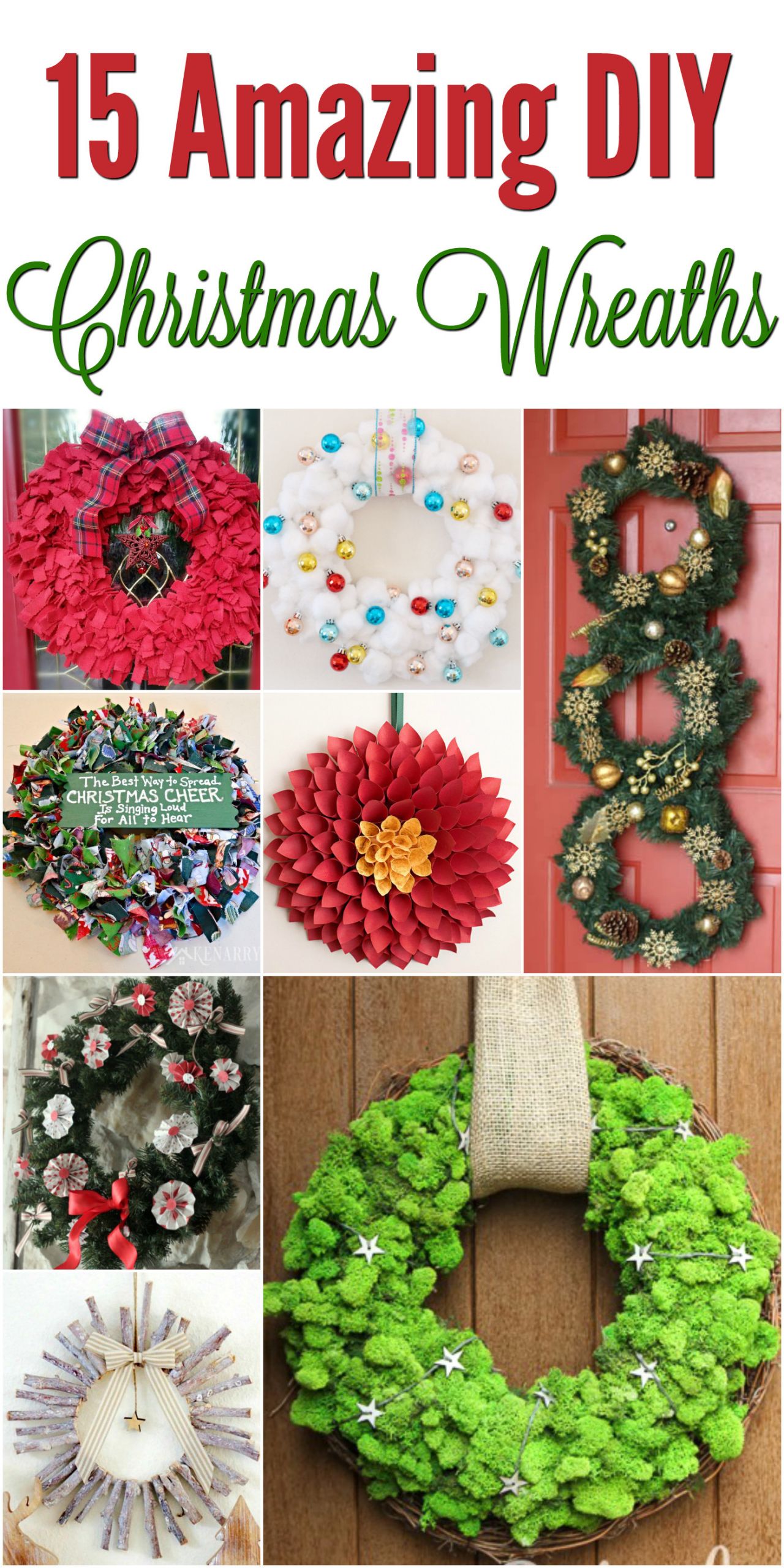 DIY Christmas Pictures
 DIY Christmas Wreath Mrs Kathy King