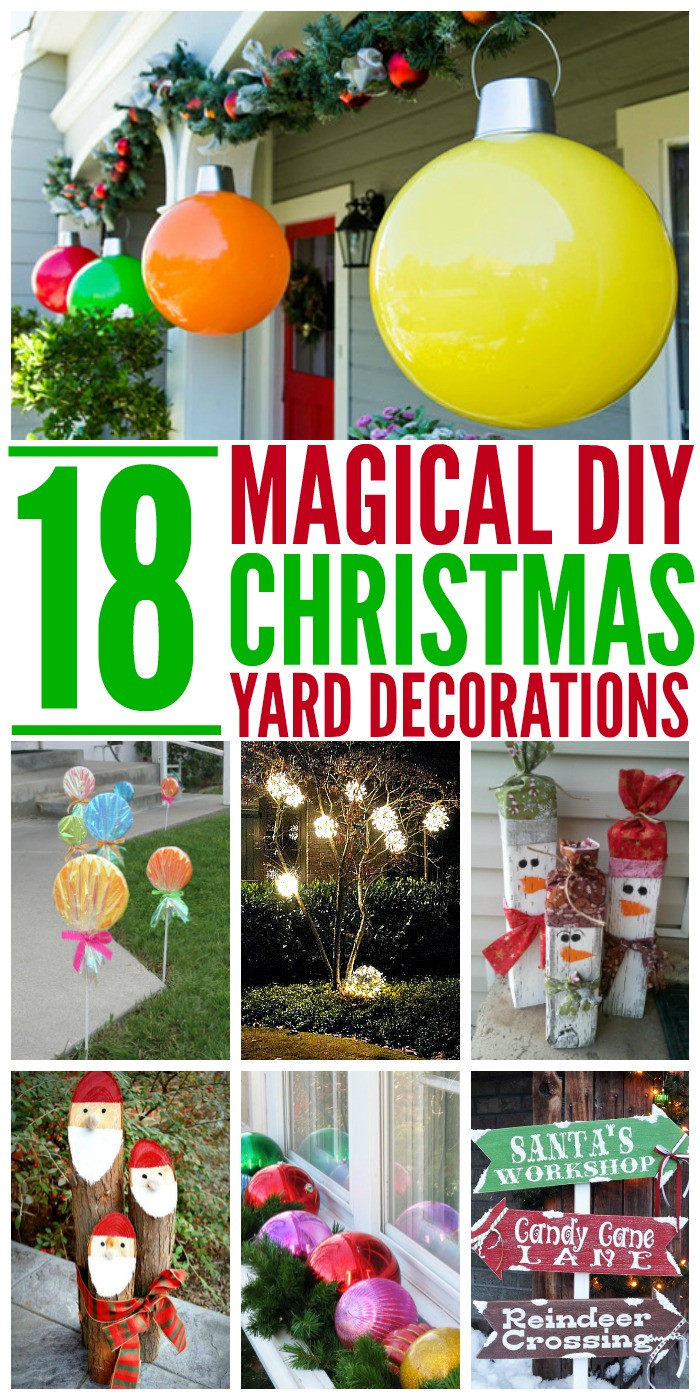 DIY Christmas Yard Decorations
 18 Magical Christmas Yard Decorations