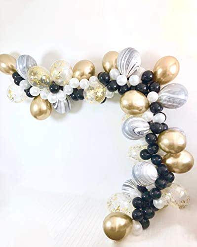 DIY Chrome Kit Amazon
 Amazon DIY Black Marble White and Chrome Gold Balloon