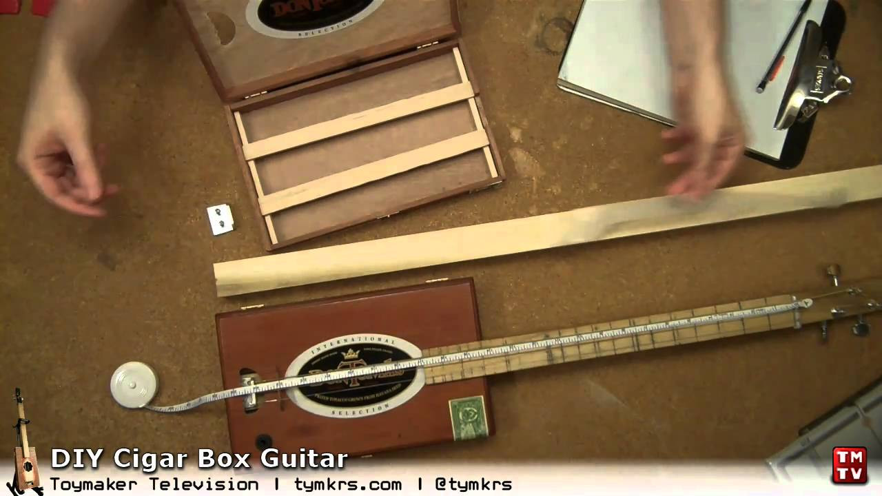 DIY Cigar Box Guitar
 DIY Cigar Box Guitar Part 5 Get Necked