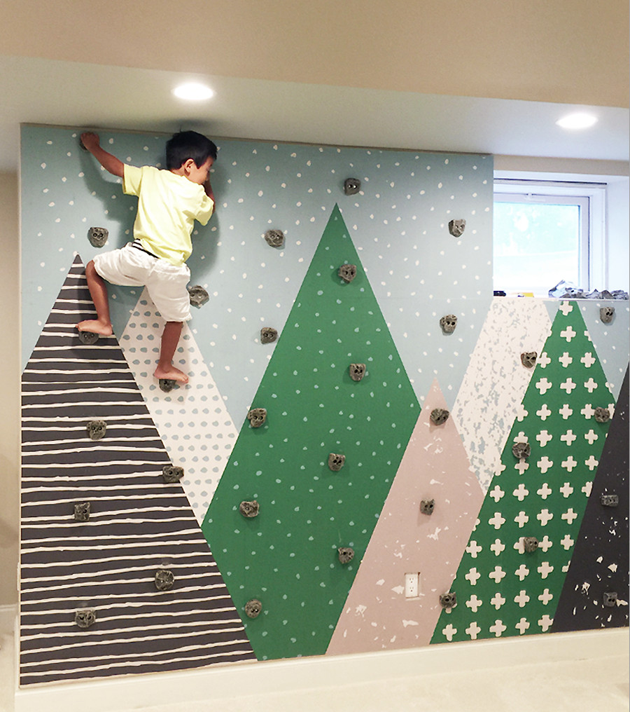 DIY Climbing Wall For Kids
 Kids Mountains Wallpaper Peel and Stick