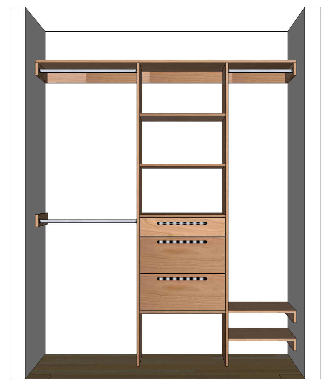 DIY Closet Organizers
 DIY Closet Organizer Plans For 5 to 8 Closet