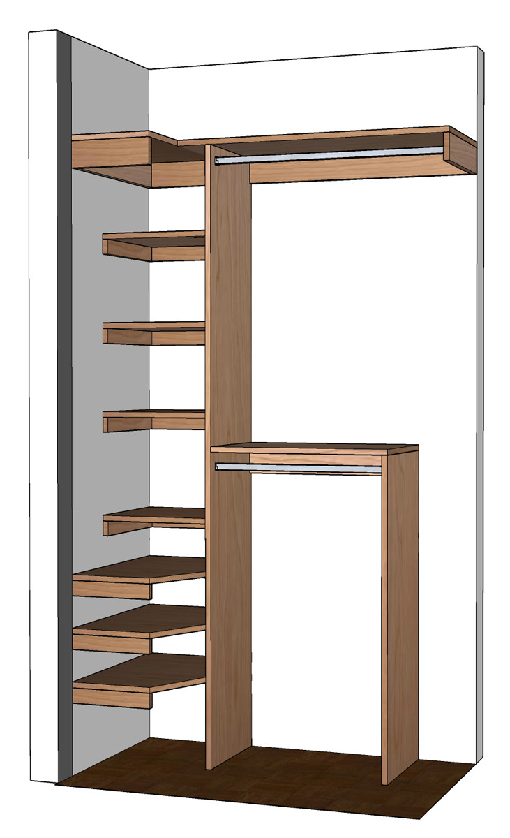 DIY Closet Organizers
 DIY Small Closet Organizer Plans