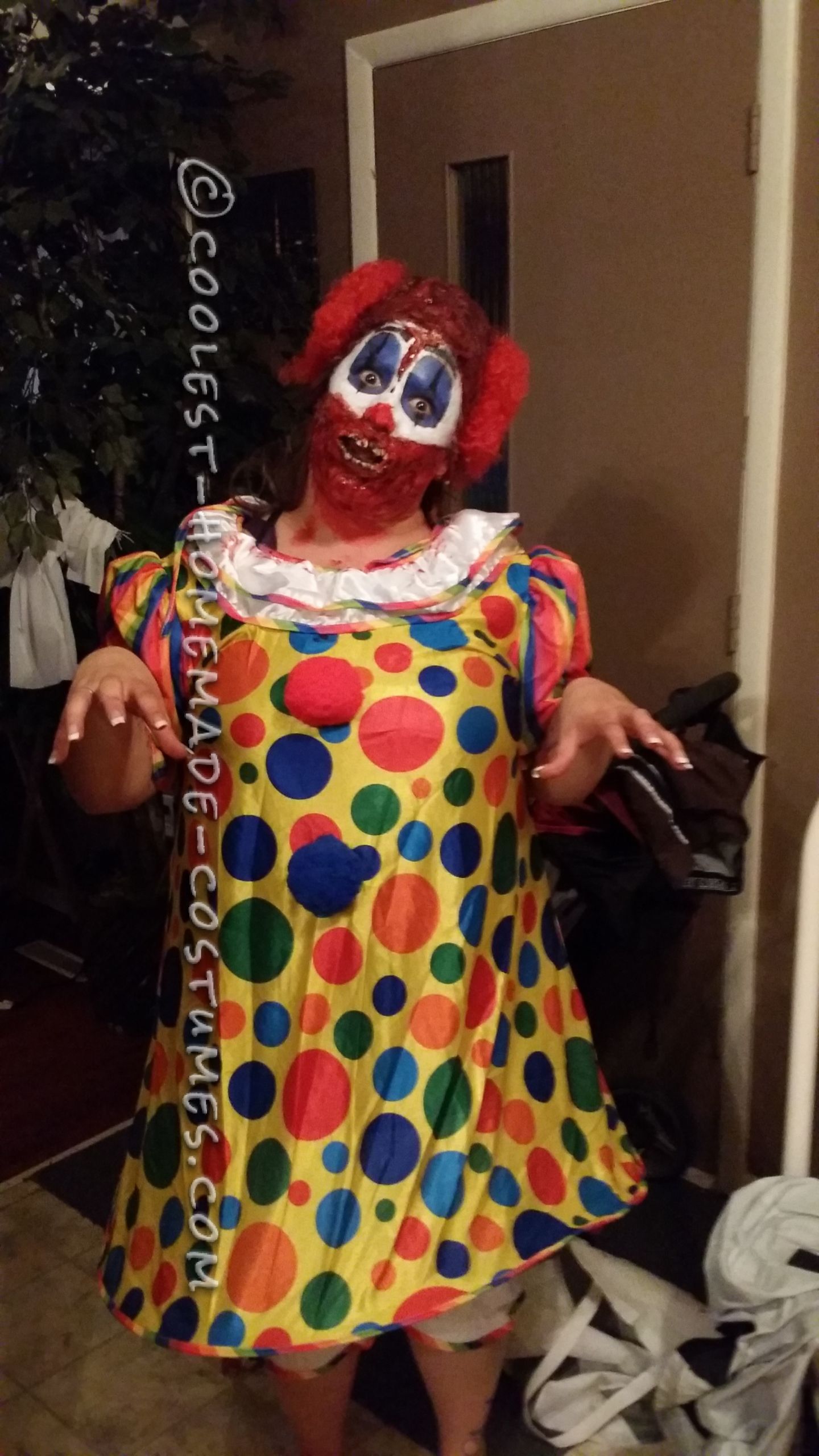 DIY Clown Costumes
 Creepy Homemade Clown Costume