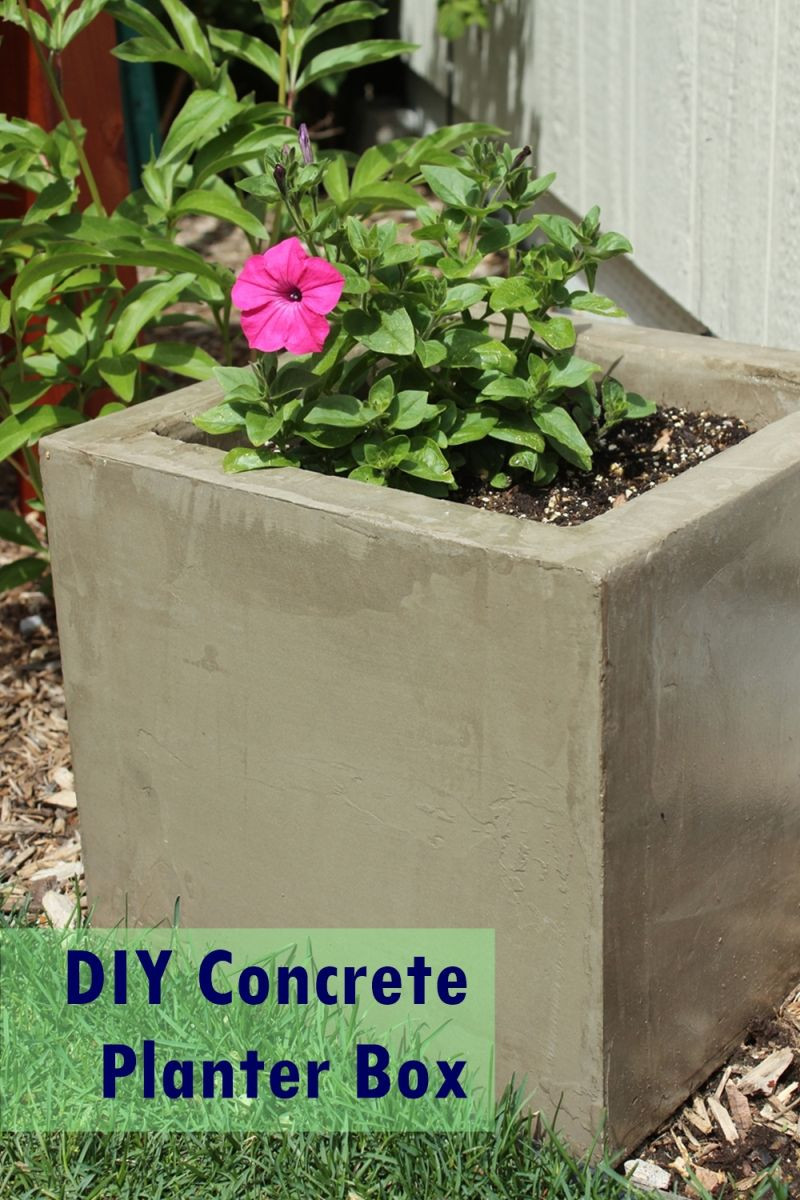 DIY Concrete Planter Box
 DIY Modern Minimal Concrete Planter Boxes