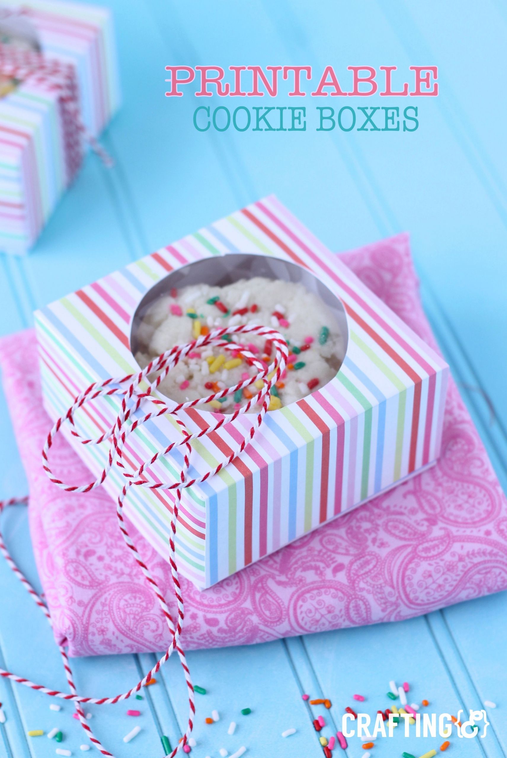 DIY Cookie Boxes
 PRINTABLE cookie boxes crafting e