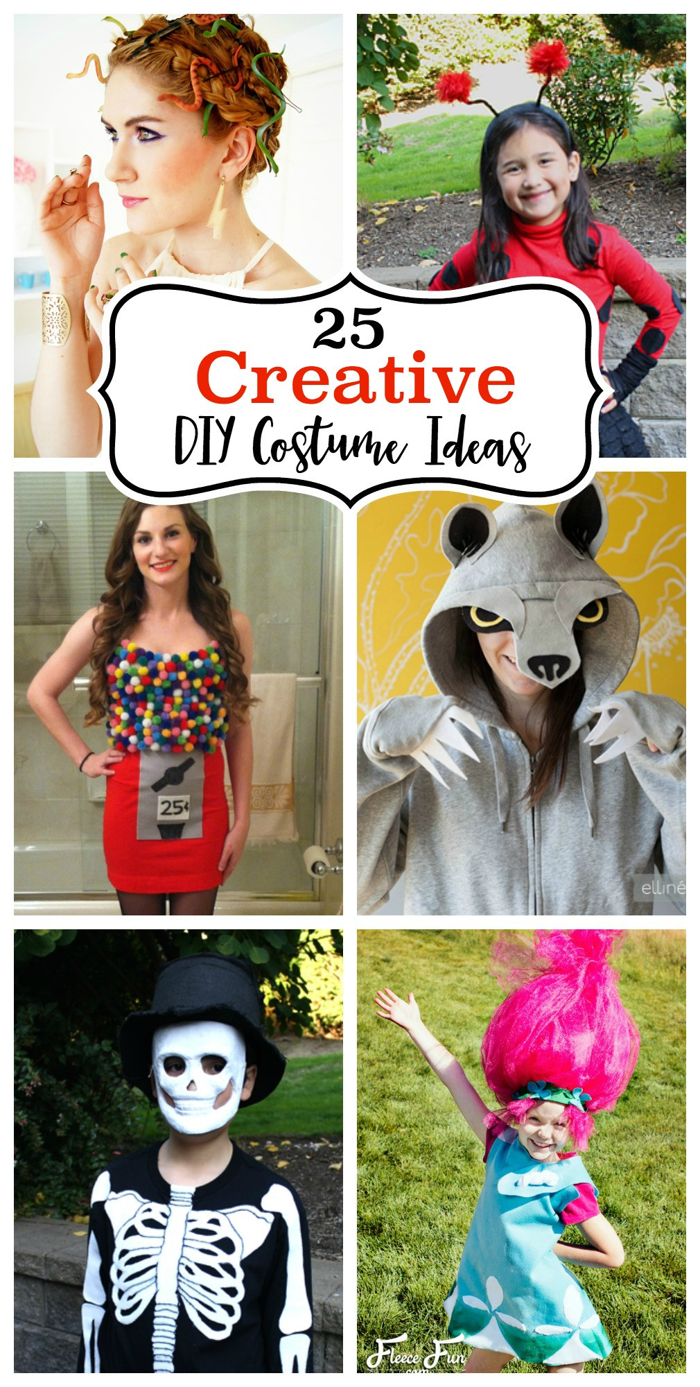 DIY Costume Ideas
 25 Creative DIY Costume Ideas