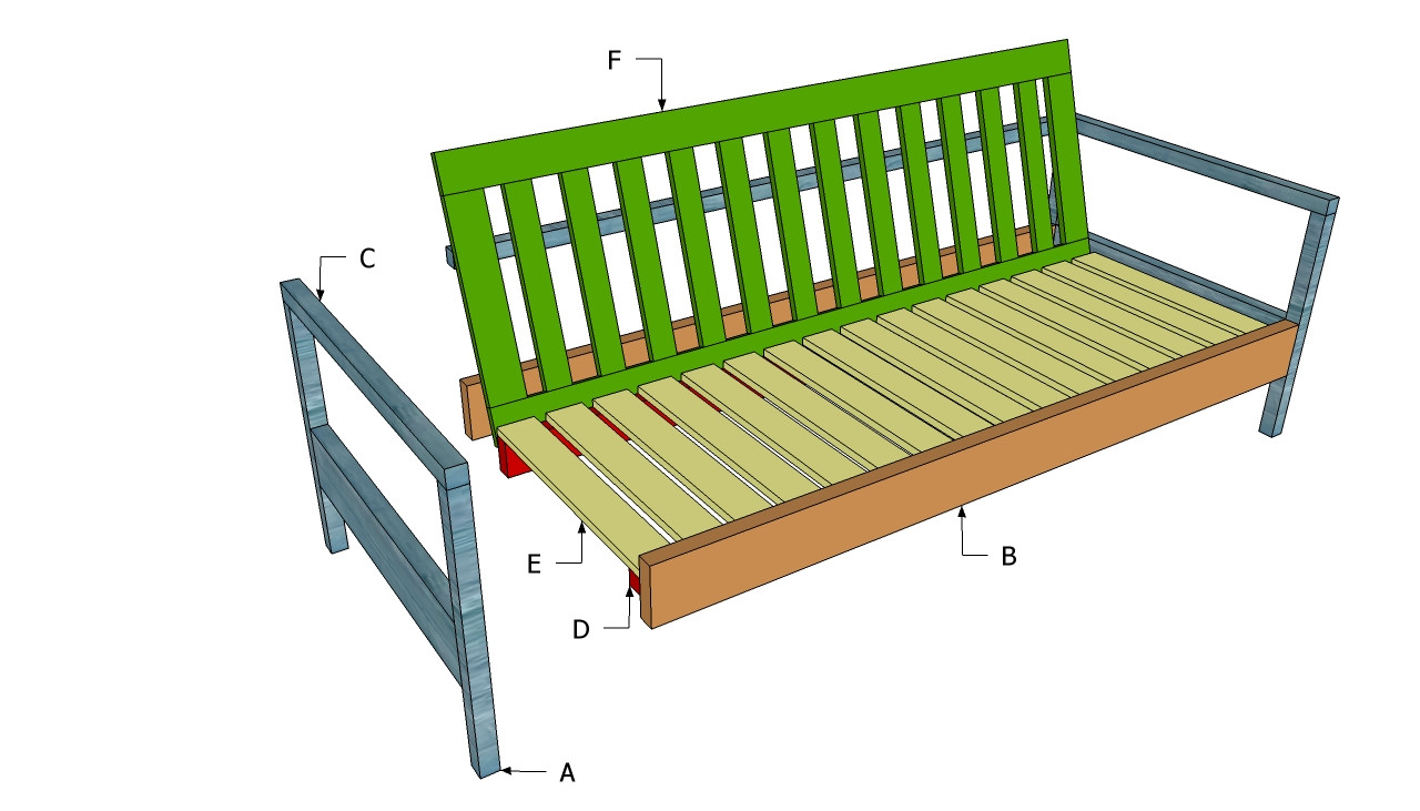 DIY Couch Plans
 Outdoor Sofa Plans