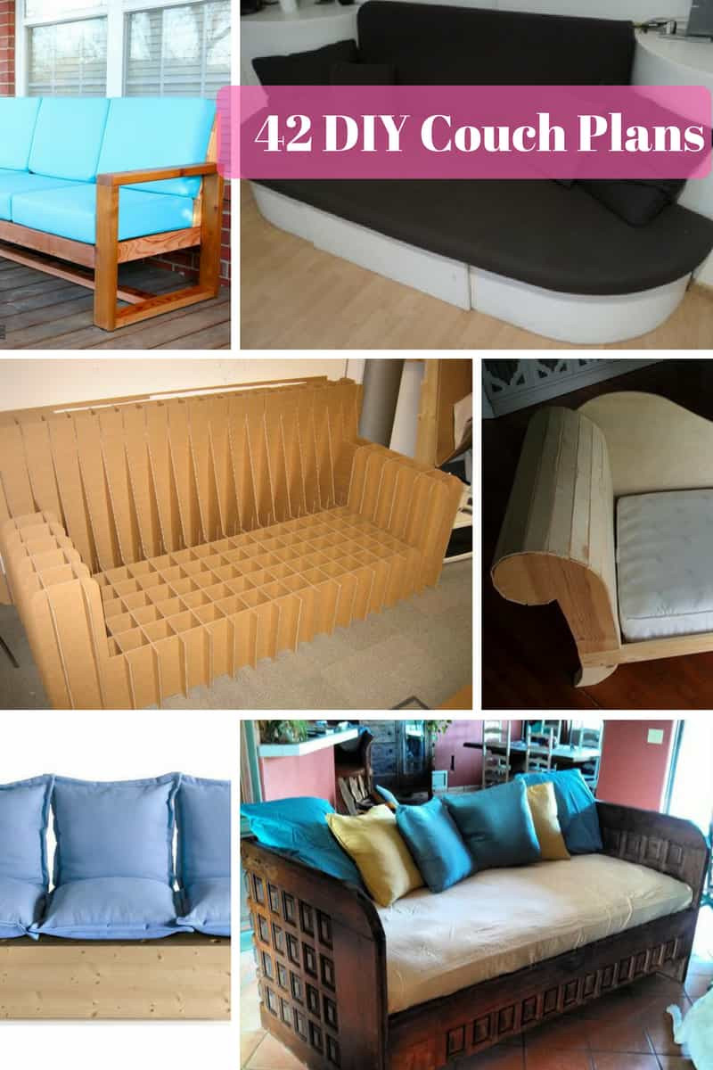 DIY Couch Plans
 42 DIY Sofa Plans [Free Instructions] MyMyDIY