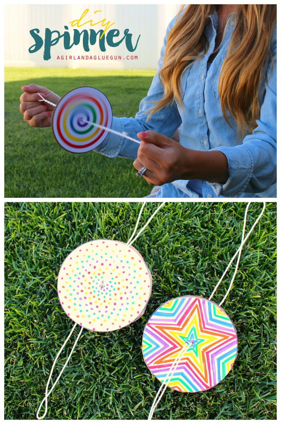 DIY Craft Ideas For Kids
 fun spinners craft for kids to do this summer 900x1359