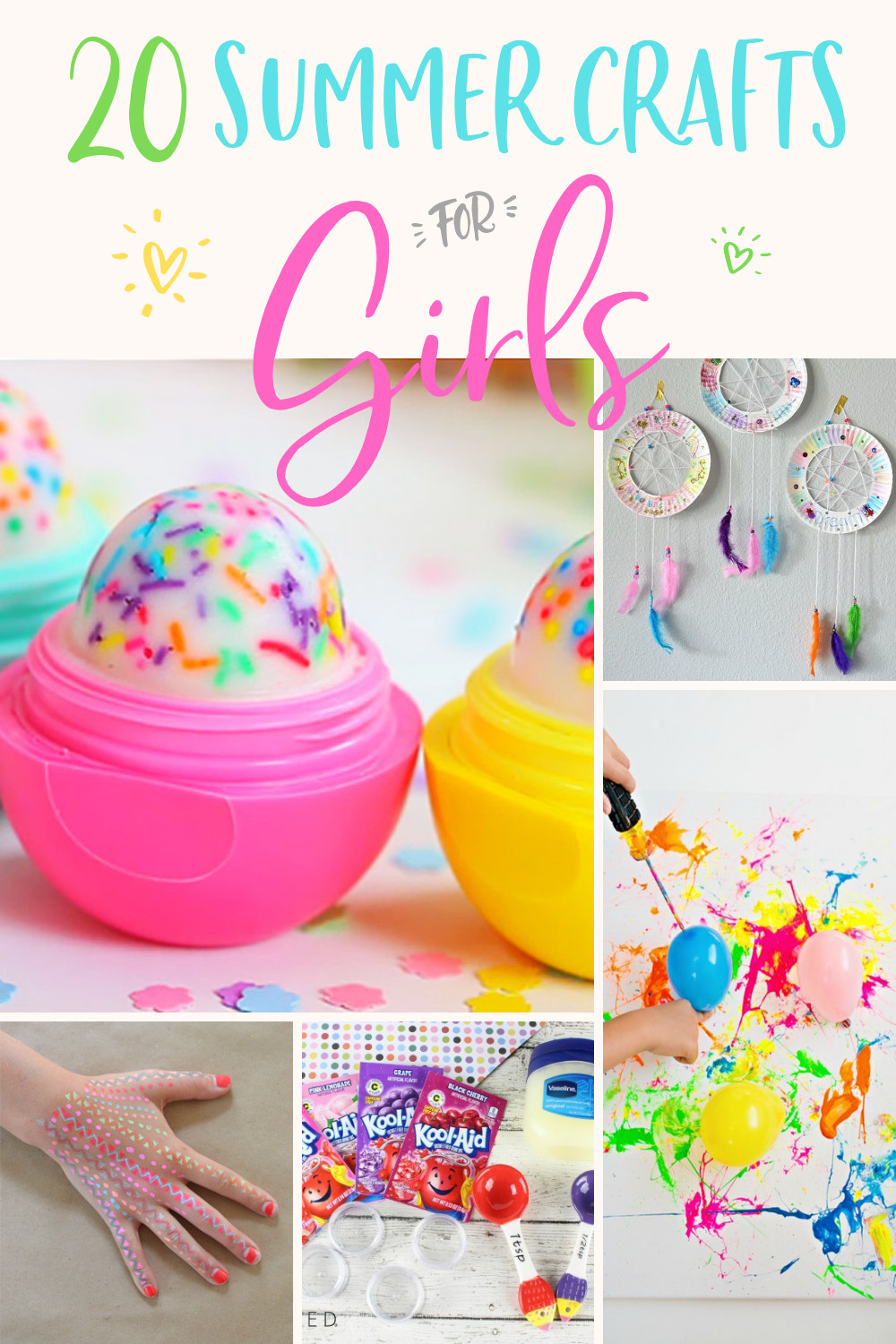 DIY Craft Ideas For Kids
 20 Easy DIY Crafts for Girls Modern Glam