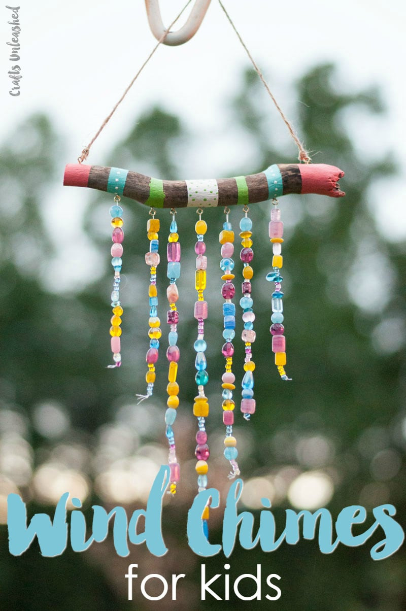 DIY Craft Ideas For Kids
 Beaded DIY Wind Chimes For Kids