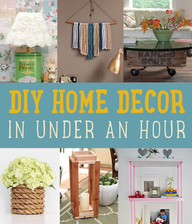 DIY Crafts Ideas For Home Decor
 Quick Home Decor Project Ideas DIY Projects Craft Ideas