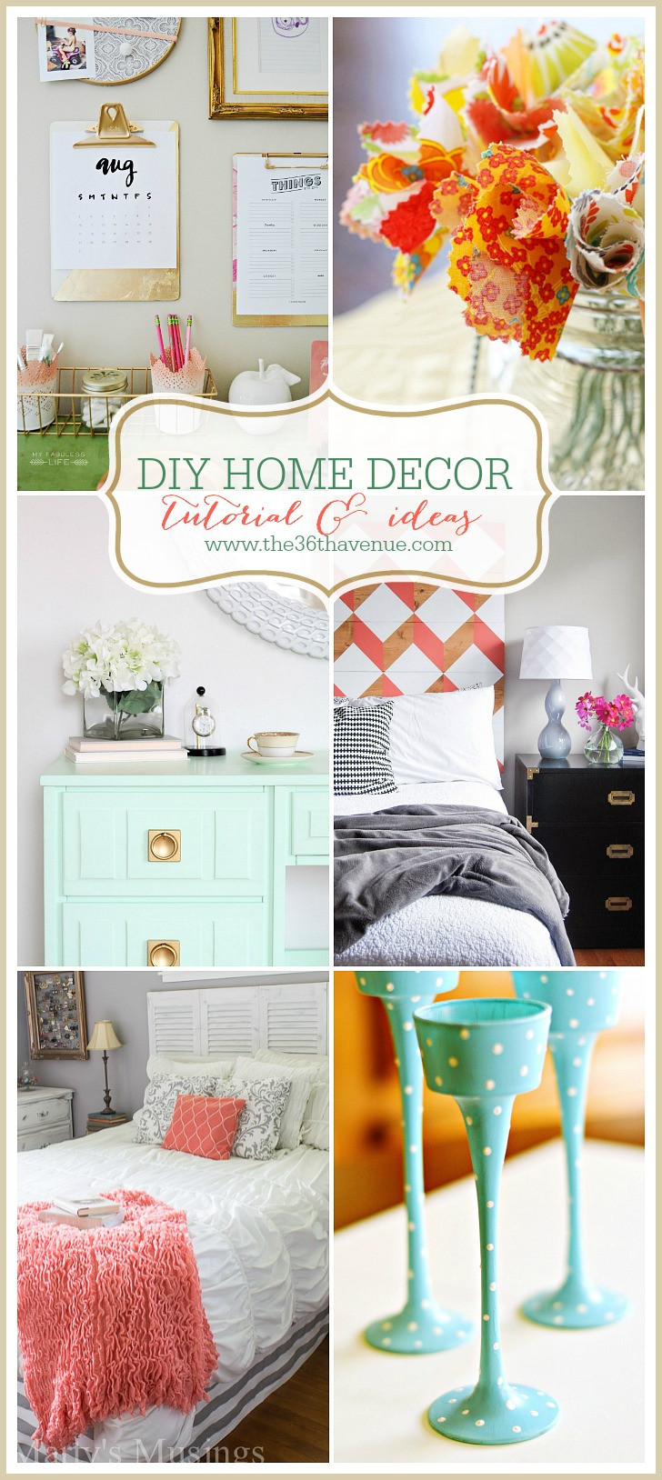 DIY Crafts Ideas For Home Decor
 Home Decor DIY Projects The 36th AVENUE