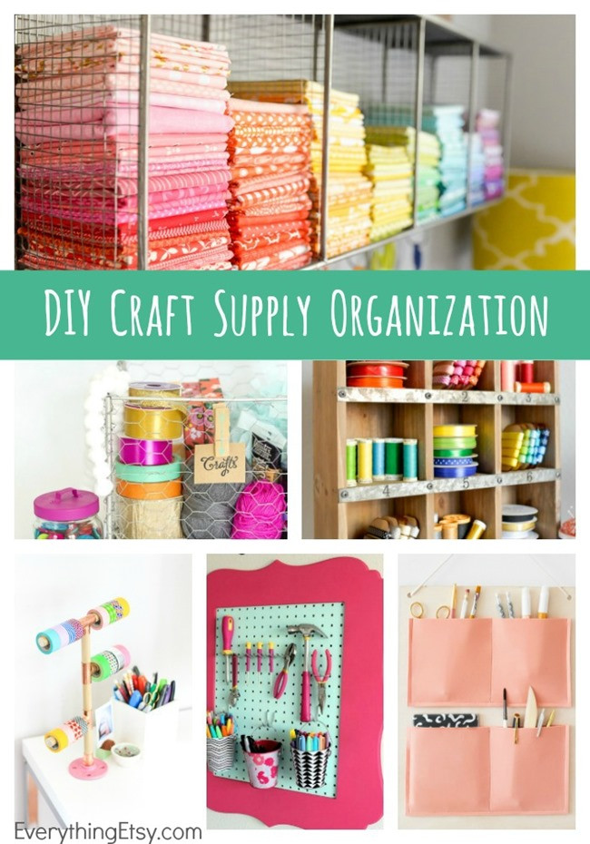 DIY Crafts Organization
 DIY Craft Supply Organization