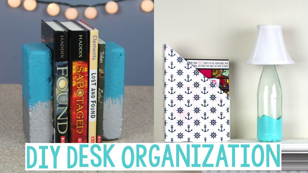 DIY Crafts Organization
 DIY DESK ORGANIZATION DORM DECOR