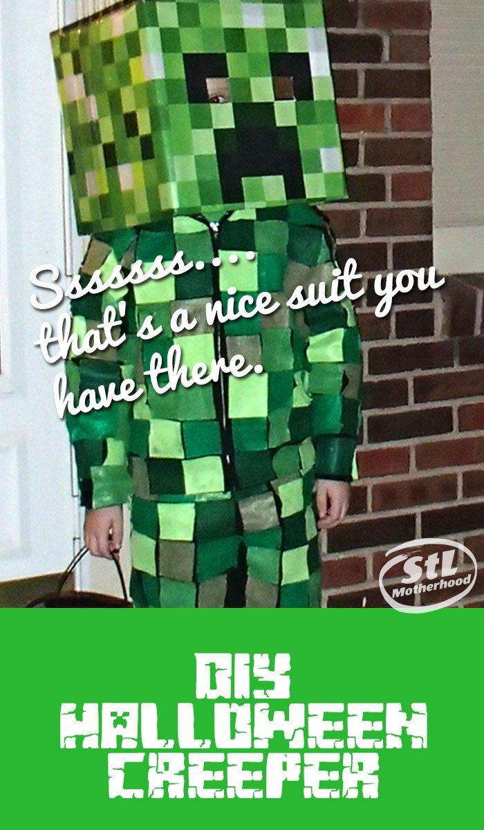 DIY Creeper Costume
 Easy Minecraft Creeper Costume at s fy to wear