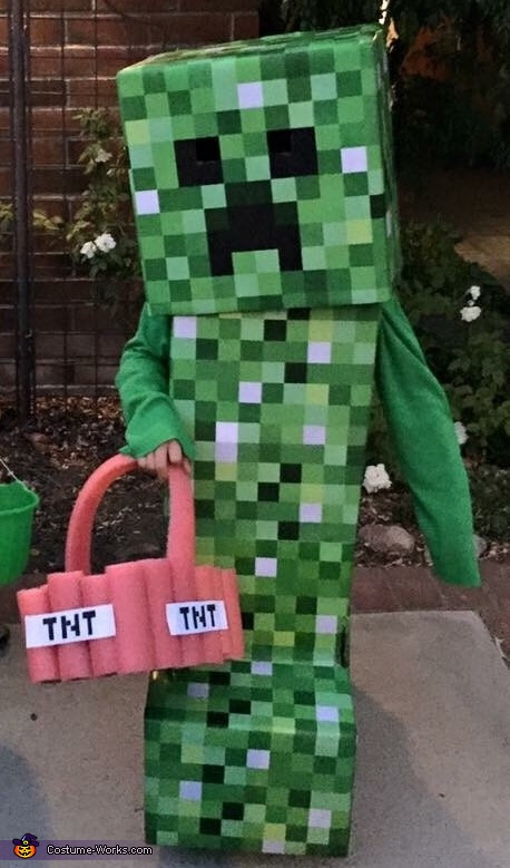 DIY Creeper Costume
 DIY Minecraft Creeper Halloween Costume