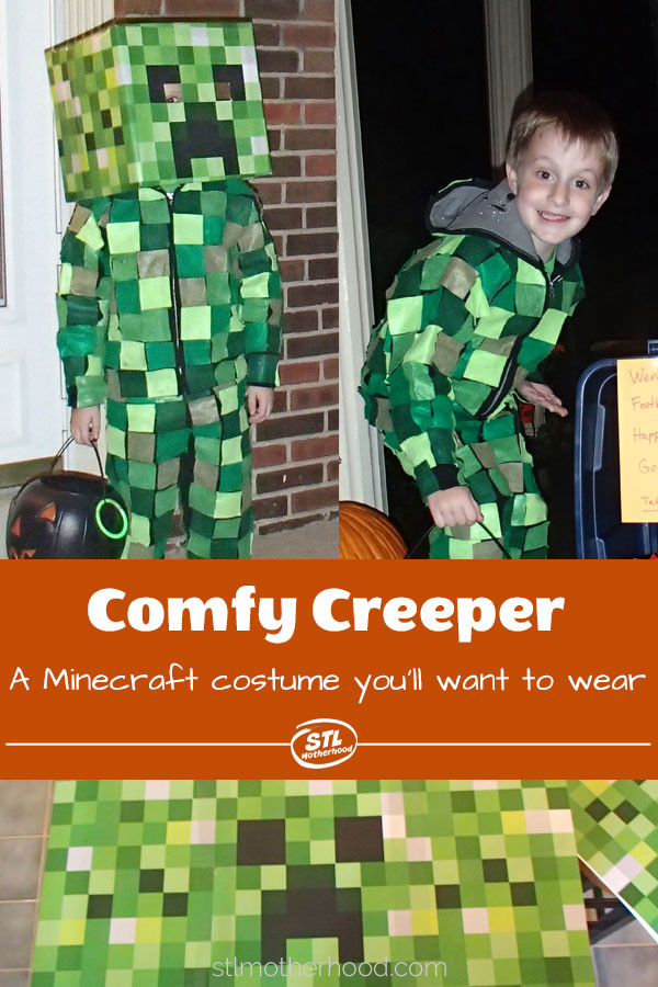 DIY Creeper Costume
 Easy Minecraft Creeper Costume at s fy to wear