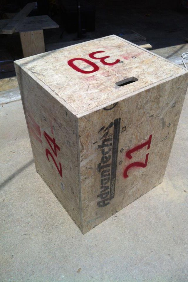 DIY Crossfit Box
 Crossfit multi height box jump box