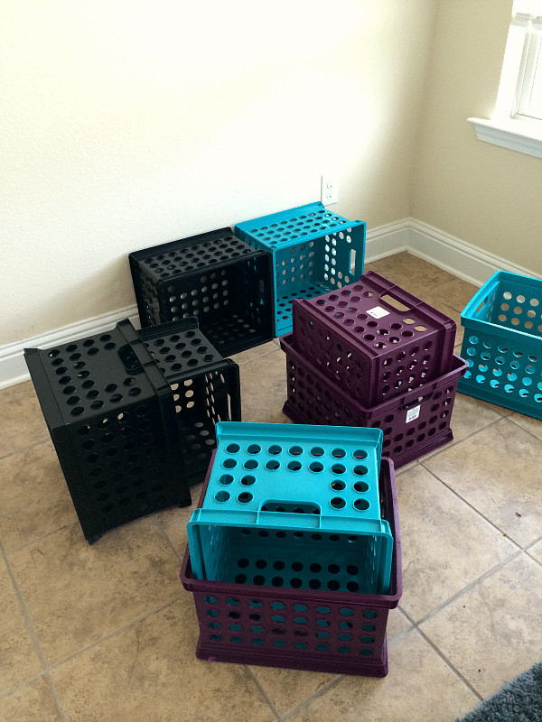 DIY Cubby Organizer
 $3 Baskets Zip Ties = DIY Cubby Storage