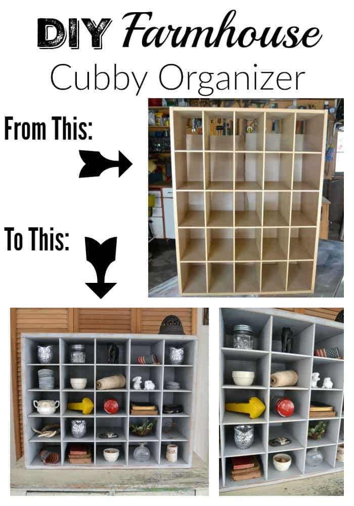 DIY Cubby Organizer
 DIY Farmhouse Cubby Organizer My Creative Days