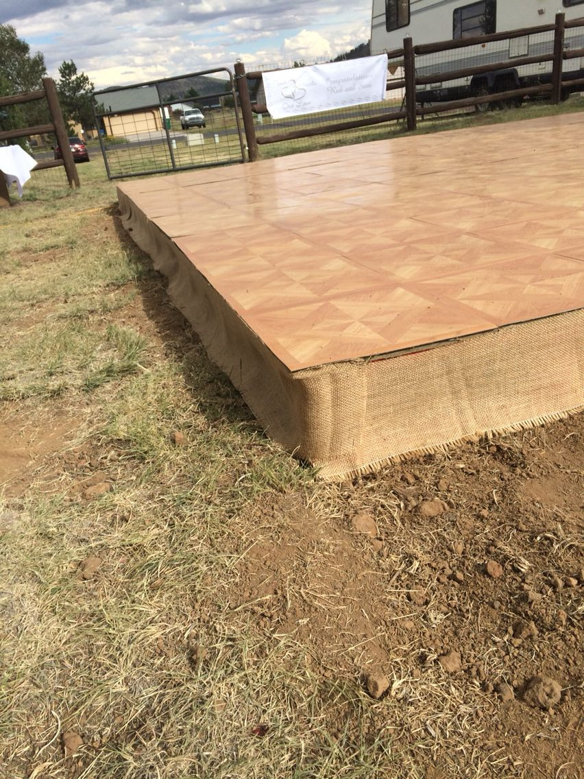 DIY Dance Floor Outdoor
 A dance floor from pallets plywood and laminate