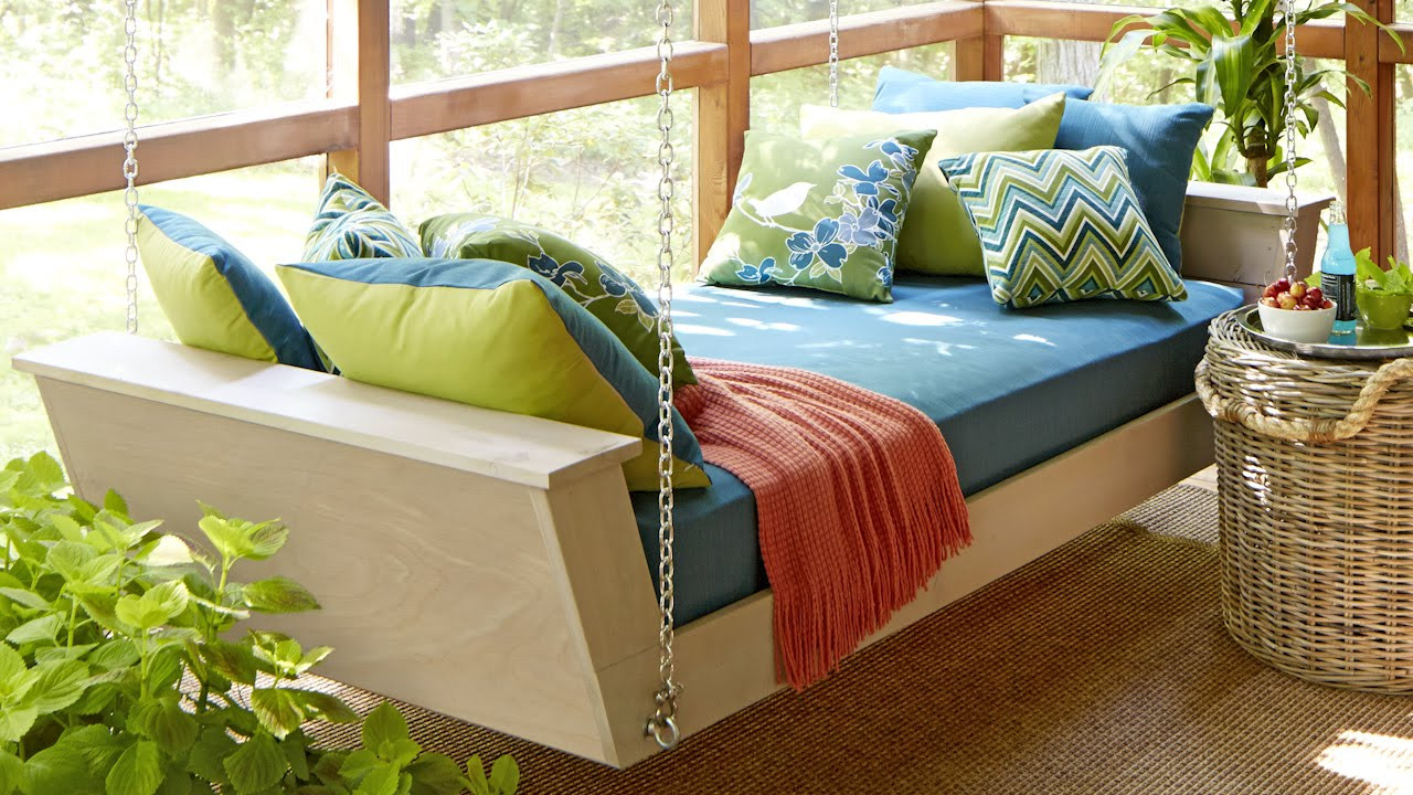DIY Daybed Plans
 Hanging Daybed Plans