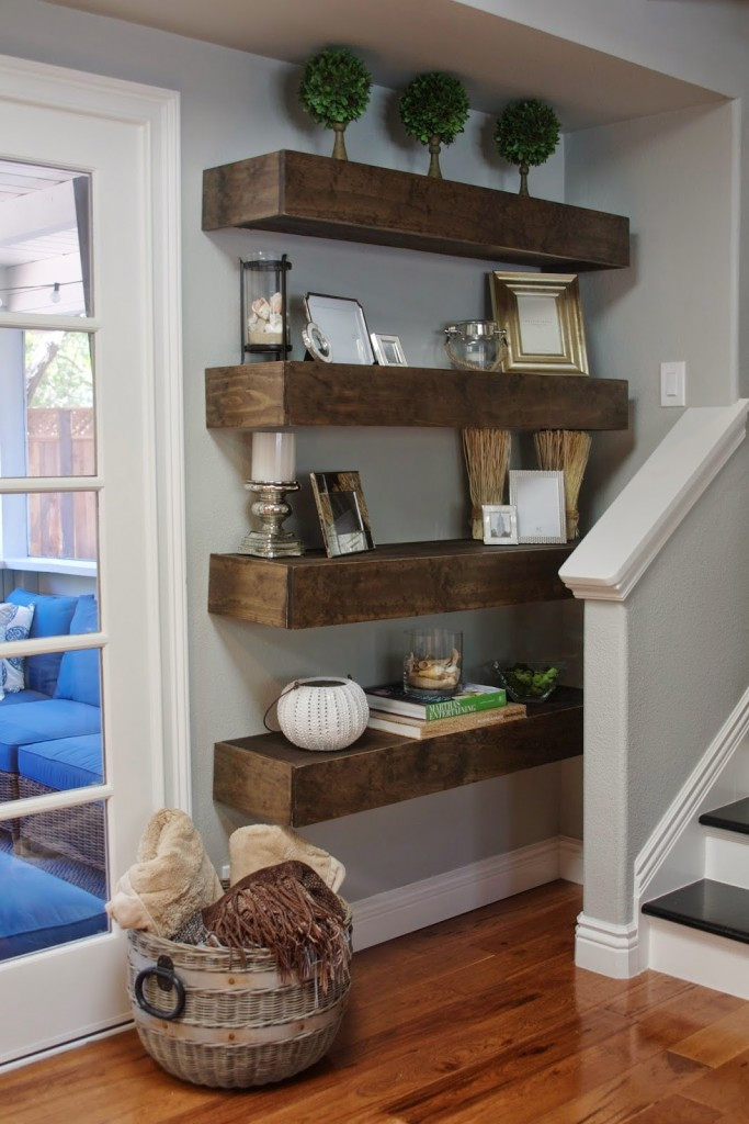 DIY Decor Shelves
 Simple DIY Floating Shelves Tutorial Decor Ideas