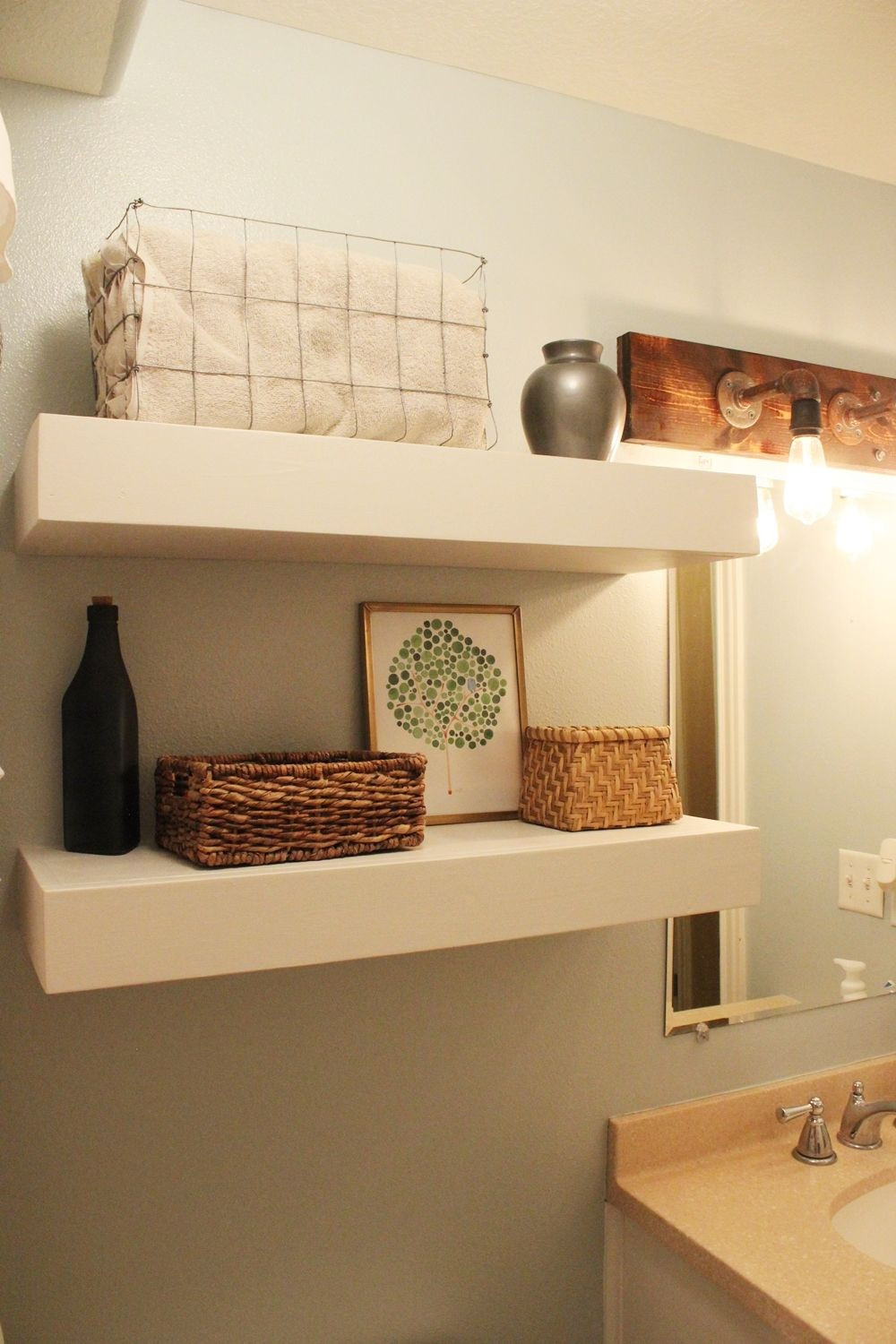 DIY Decor Shelves
 DIY Bathroom Floating Shelves