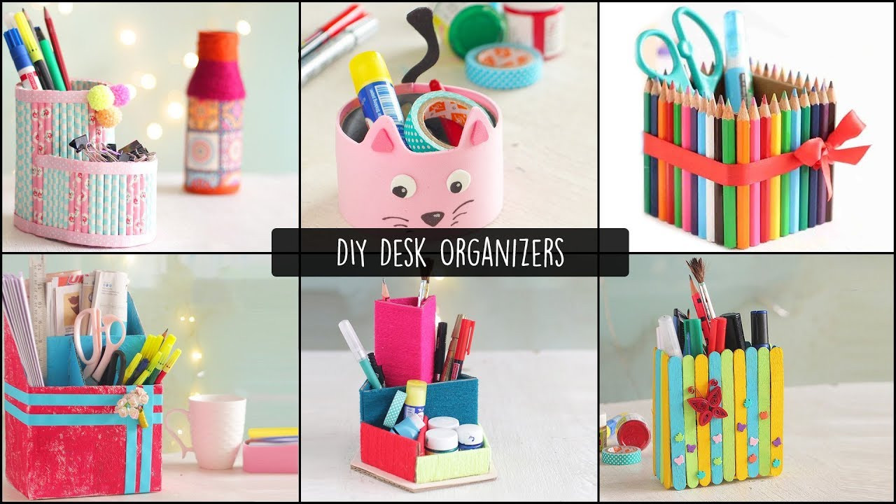 DIY Desk Organization
 6 Easy DIY Desk Organizers