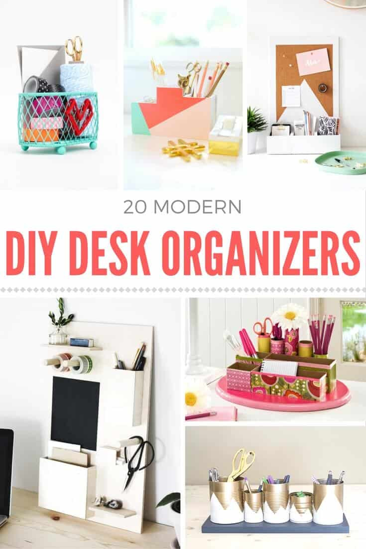 DIY Desk Organization
 How to make a DIY desk organizer Mod Podge Rocks