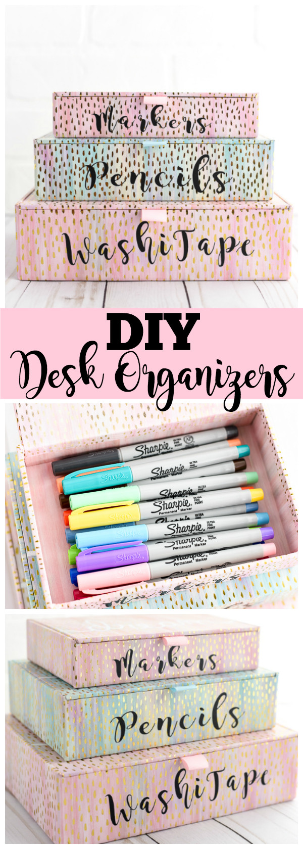 DIY Desk Organization
 DIY Desk Organizers