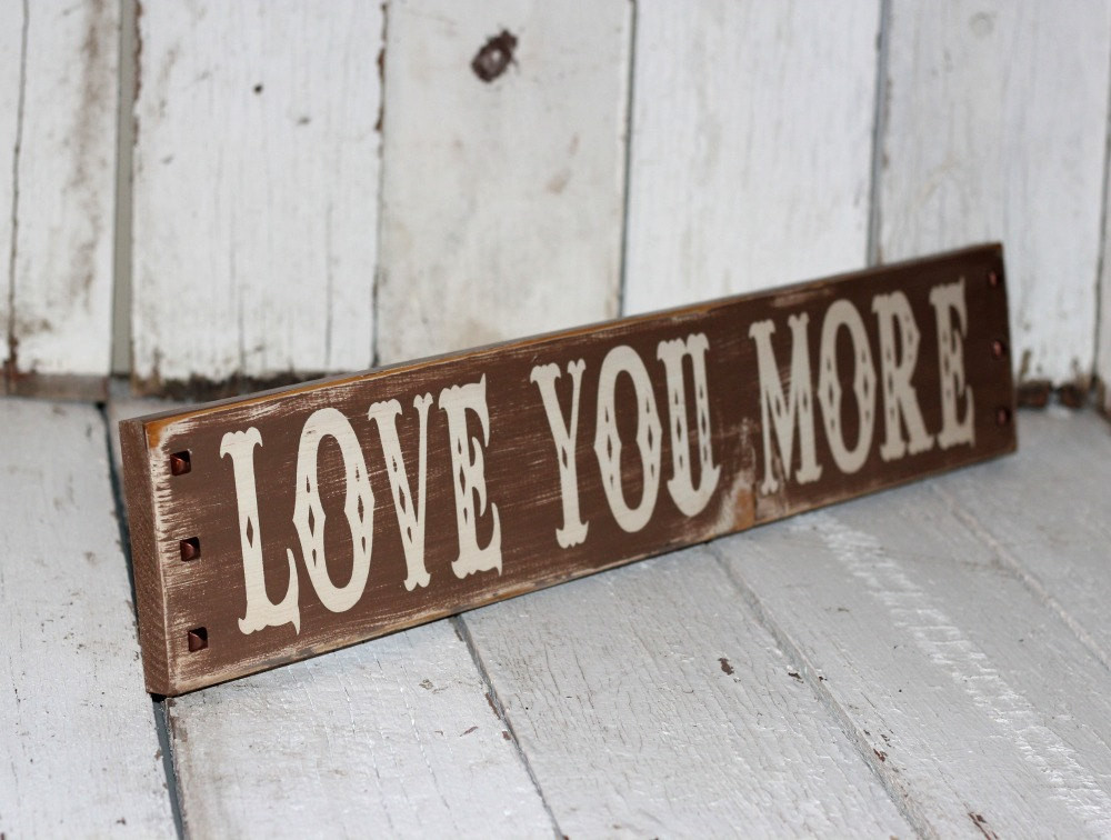 DIY Distressed Wood Sign
 Hand painted and distressed wood sign 4 1 2 x 24