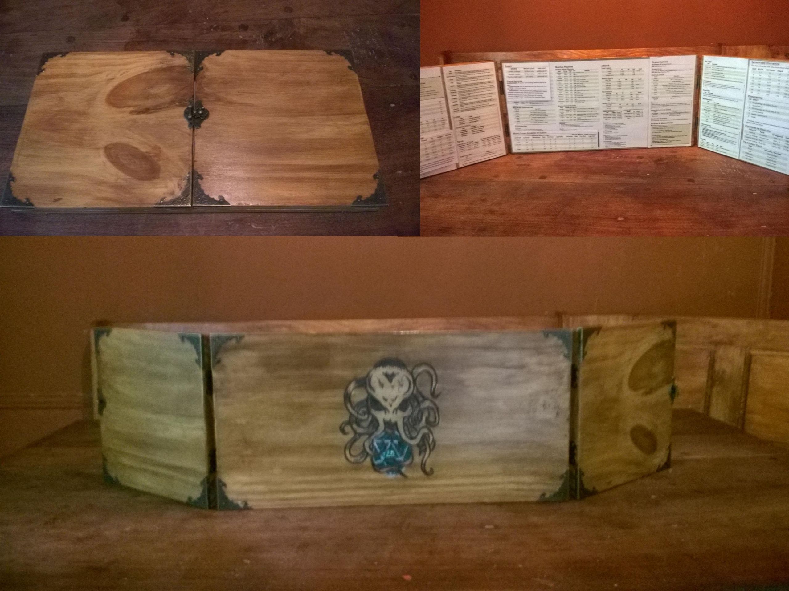 DIY Dm Screen Wood
 [OC] Made my own wooden DM Screen mattcolville