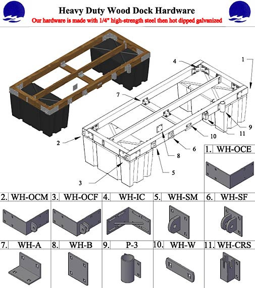 DIY Dock Plans
 Build DIY Wood floating dock kits PDF Plans Wooden