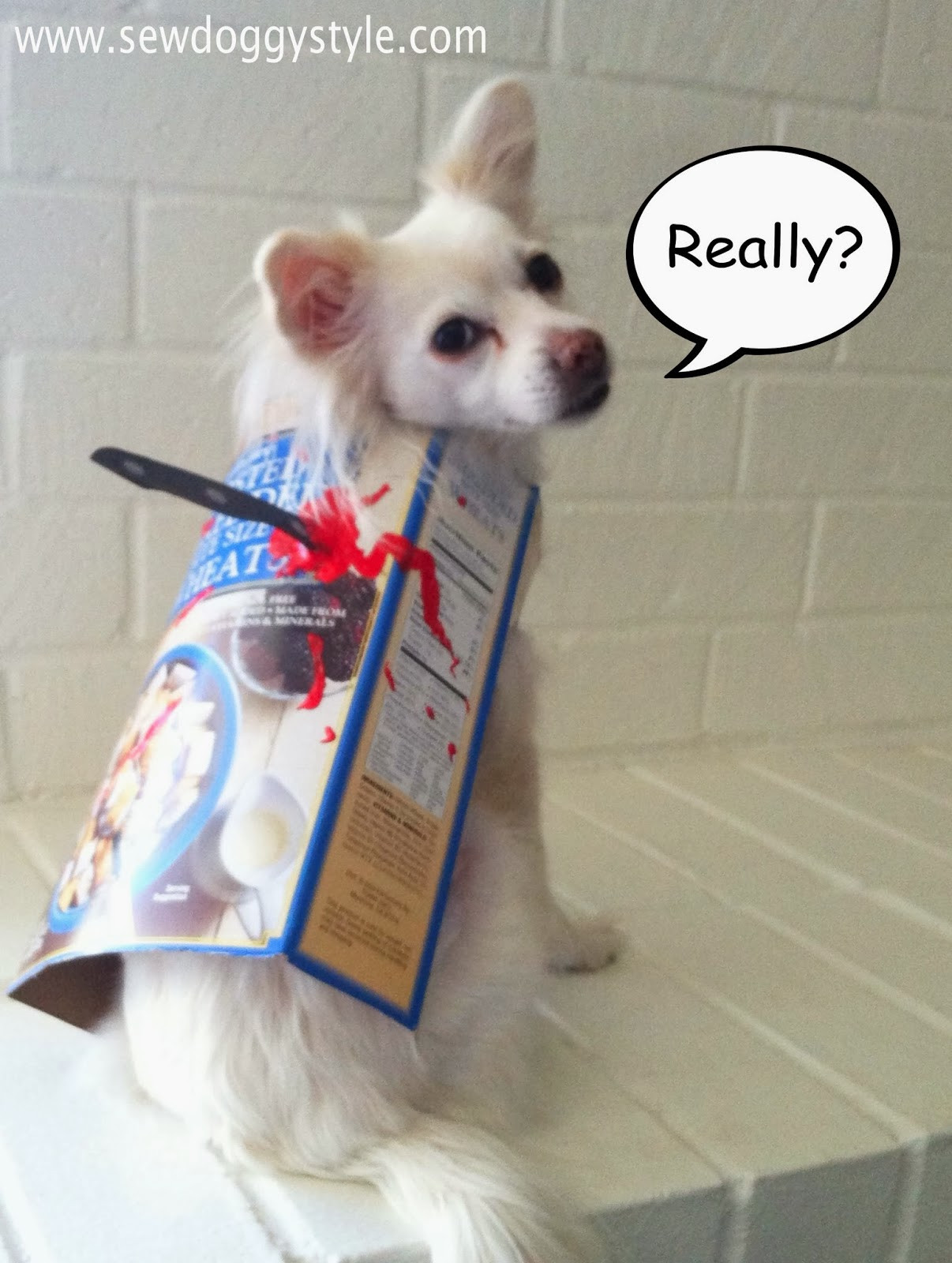 DIY Dog Costumes For Halloween
 Sew DoggyStyle Last Minute DIY Halloween Costume Cereal