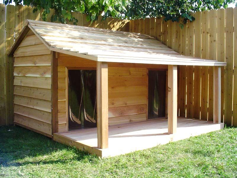 DIY Dog House Plans For Large
 Duplex Dog House Design