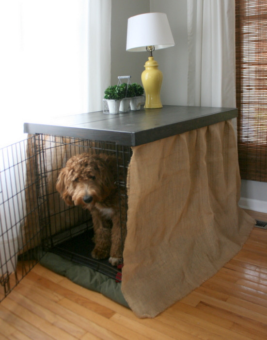 DIY Dog Kennel Furniture
 DIY Dog Kennel Table Top — Roots & Wings Furniture LLC