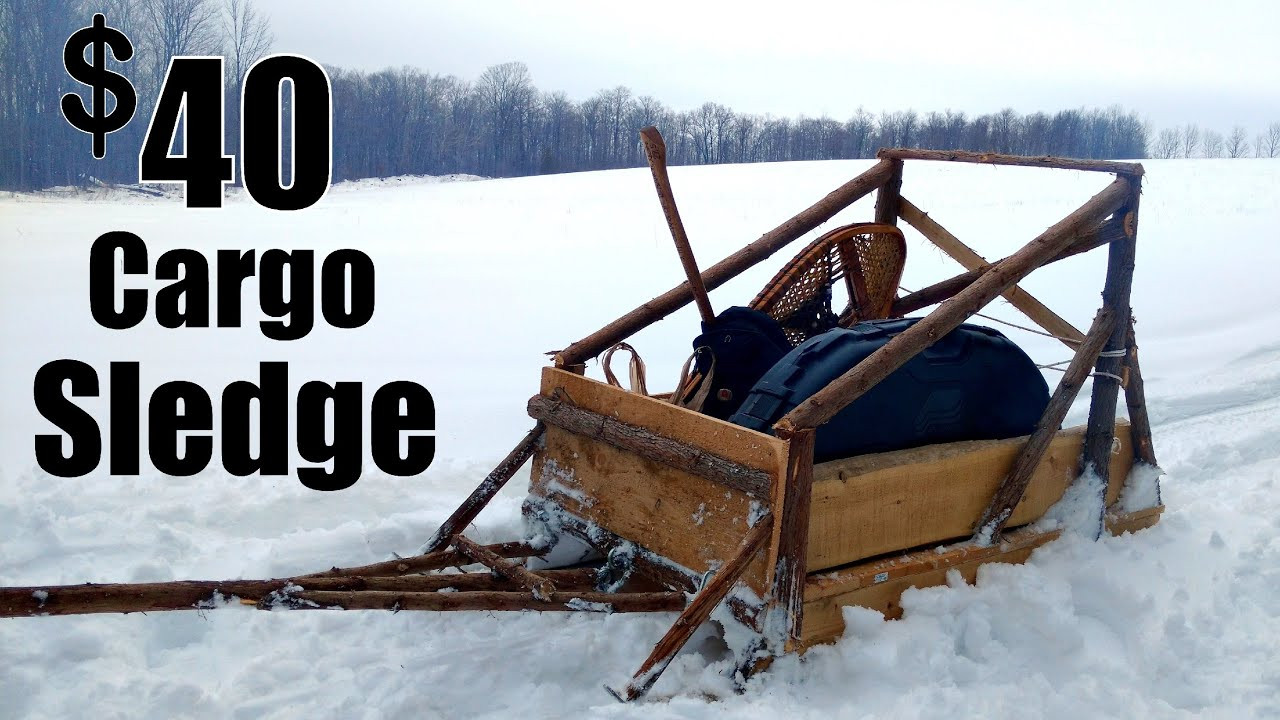 DIY Dog Sled
 Cargo Sledge for $40 DIY Dog Sled Design