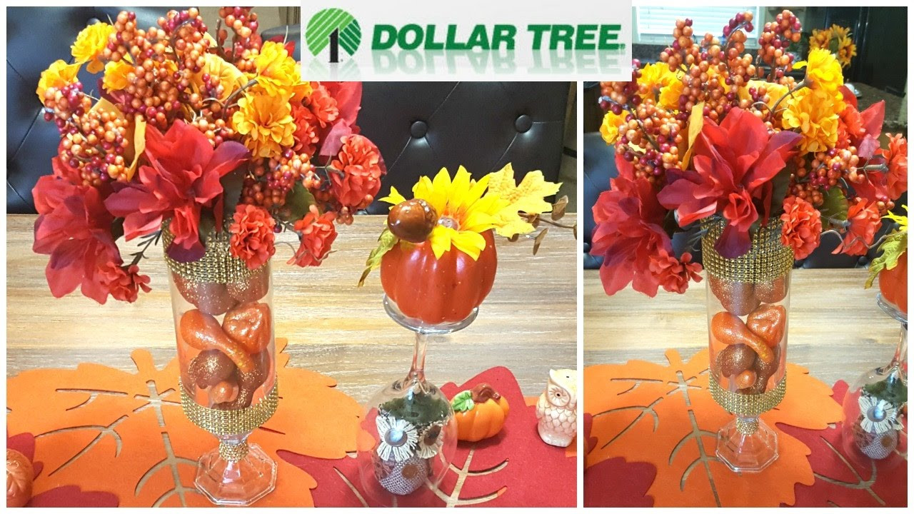 DIY Dollar Tree Fall Decor
 DOLLAR TREE DIY Fall Floral Centerpiece ELEGANT HOME