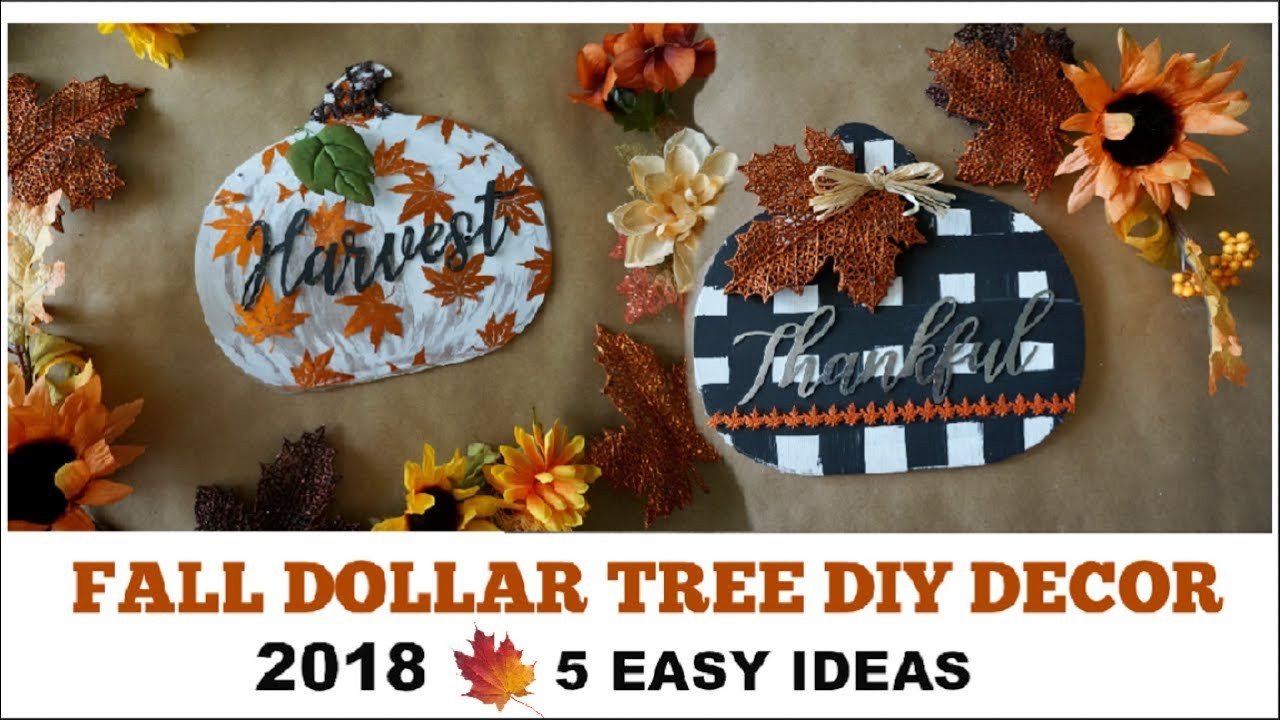 DIY Dollar Tree Fall Decor
 FALL DOLLAR TREE DIY DECOR 2018