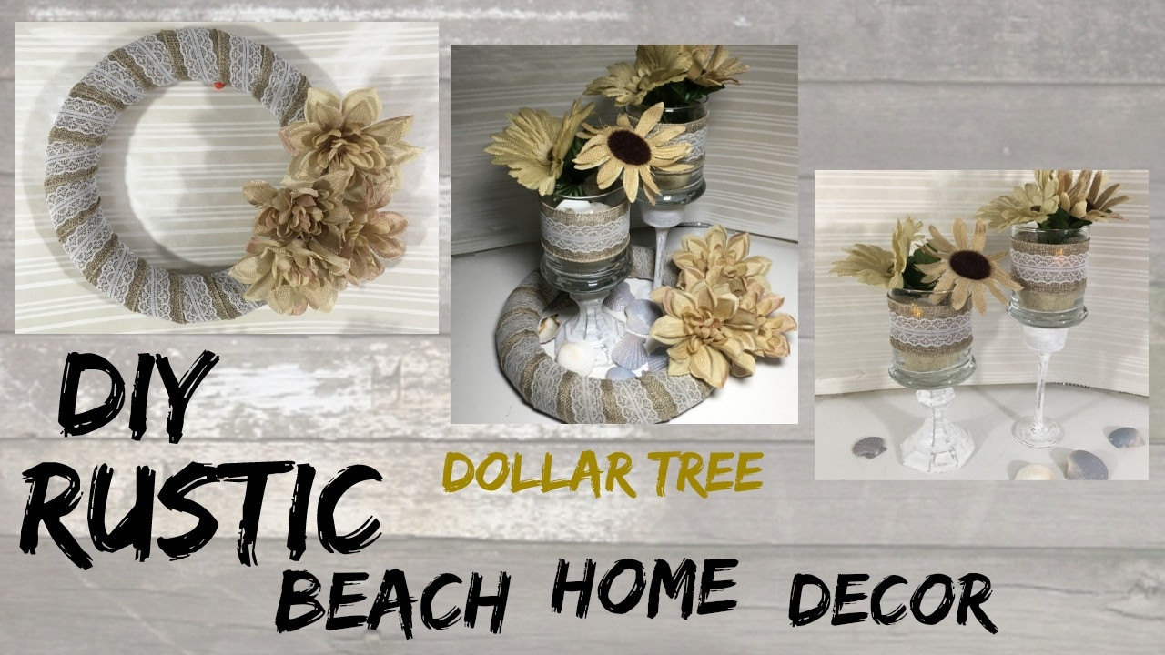 DIY Dollar Tree Home Decor
 DIY RUSTIC BEACH DOLLAR TREE HOME DECOR