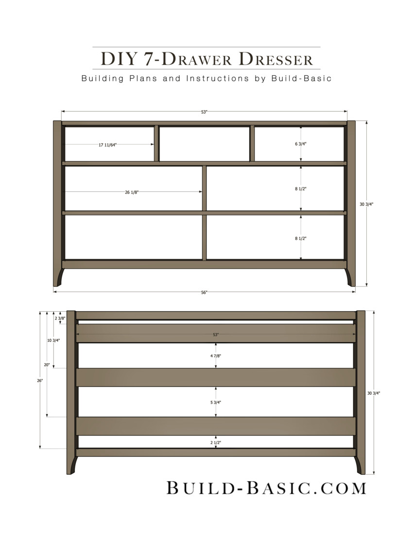 DIY Dressers Plans
 Build a DIY 7 Drawer Dresser ‹ Build Basic