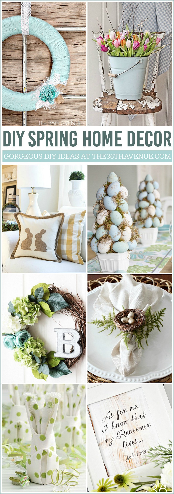 DIY Easter Decorations For The Home
 Easter DIY Spring Home Decor