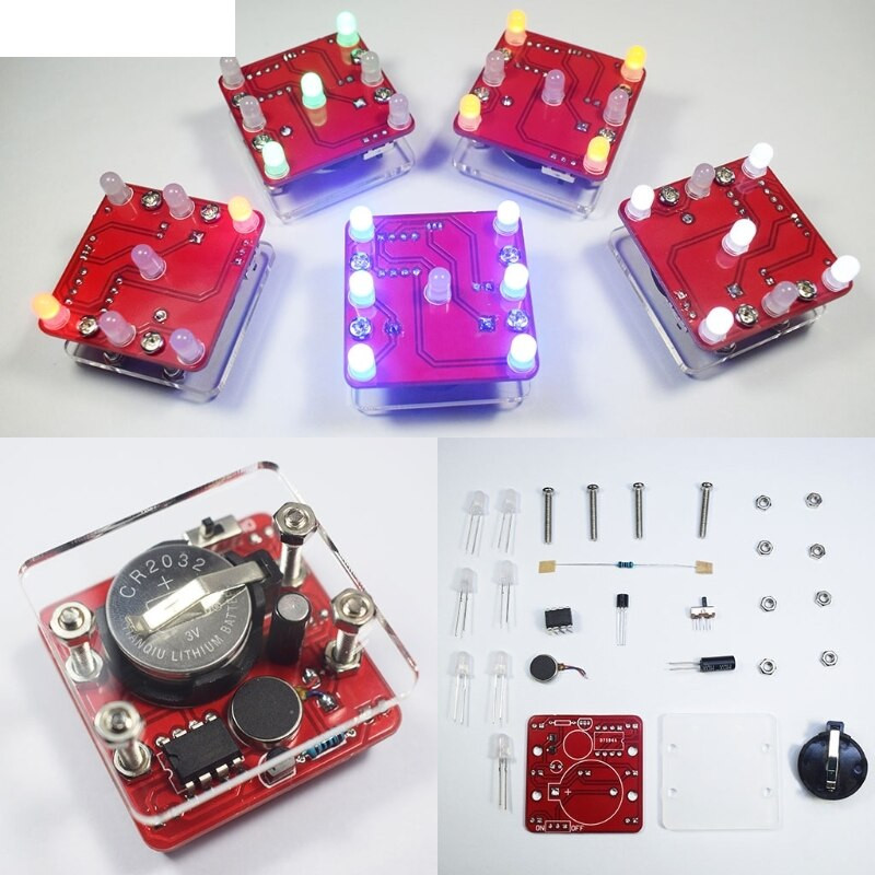 DIY Electronics Kit
 DIY Swing Shaking LED Dice Kit With Small Vibration Motor