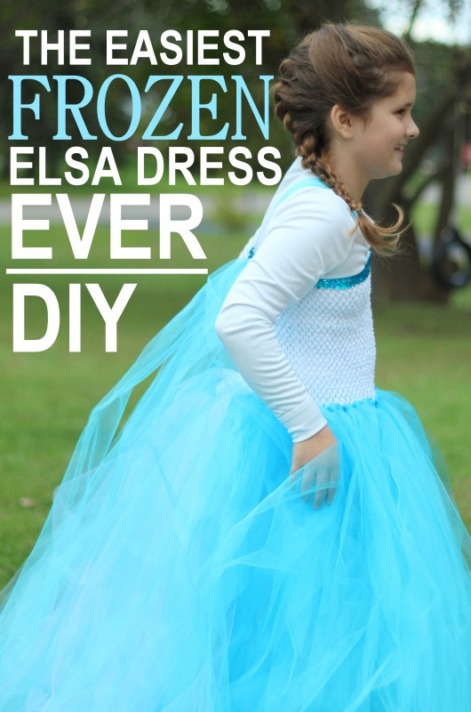 DIY Elsa Costume
 The Easiest DIY Princess Elsa Tutu Dress EVER